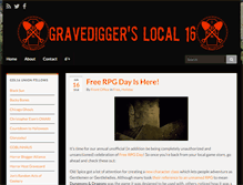 Tablet Screenshot of gravediggerslocal.com